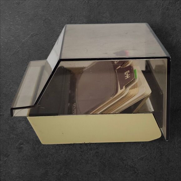 Vintage Rolodex Petite S-300C Covered Card File w/ A–Z Tabs & Blank Cards USA - Picture 4 of 16